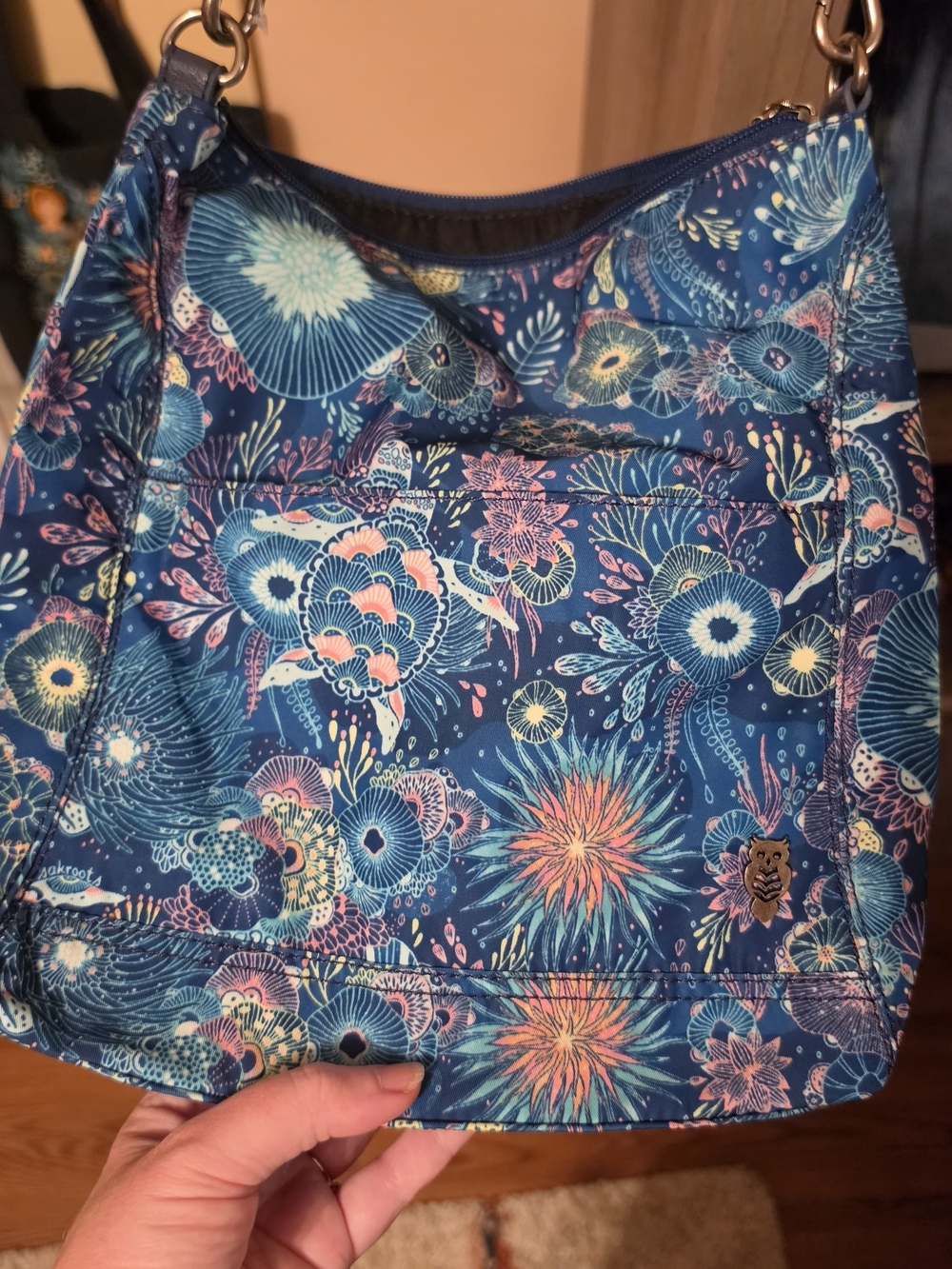 Sakroots Navy Floral Burst Women Shorts